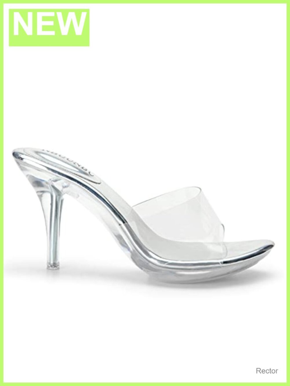 Clear Stiletto Heels Women Sexy Open Toe Backless Mules Slip On Evening Party